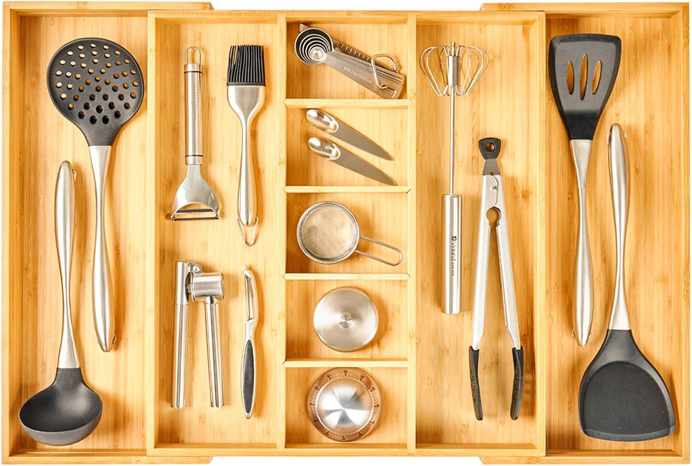 Umilife Extra Large Expandable Kitchen Drawer Organizer