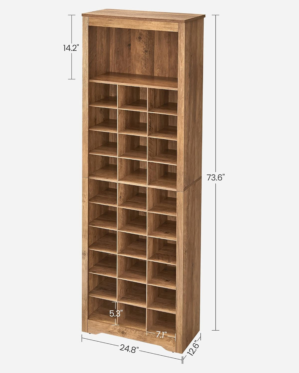 VASAGLE Tall Shoe Storage Cabinet, 10‑Tier, Holds Up to 30 Pairs of Shoes