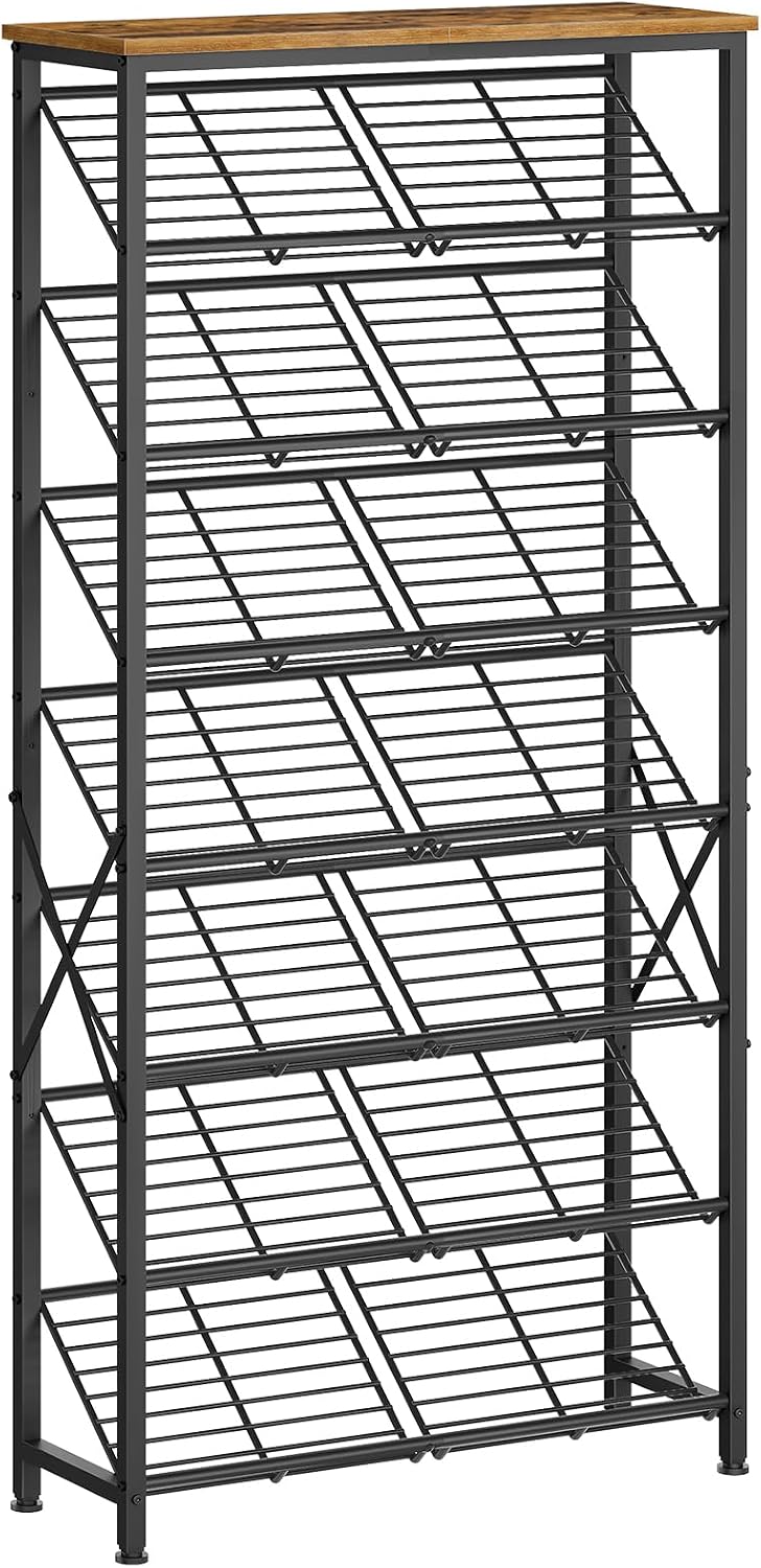 YATINEY 8-Tier Tall Shoes Rack, Slim Shoe Organizer for Entryway, Large-Capac...