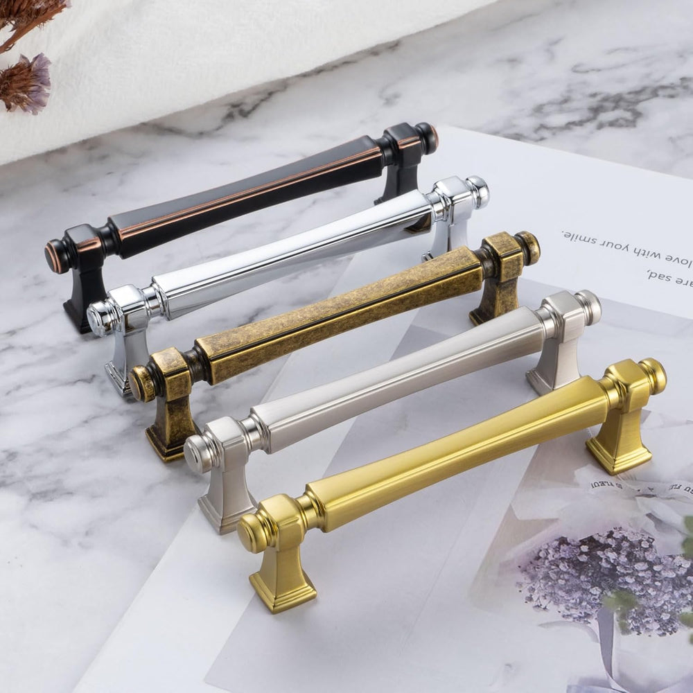 5 Inch Oil Rubbed Bronze Cabinet Pulls 10 Pack French Style P2501