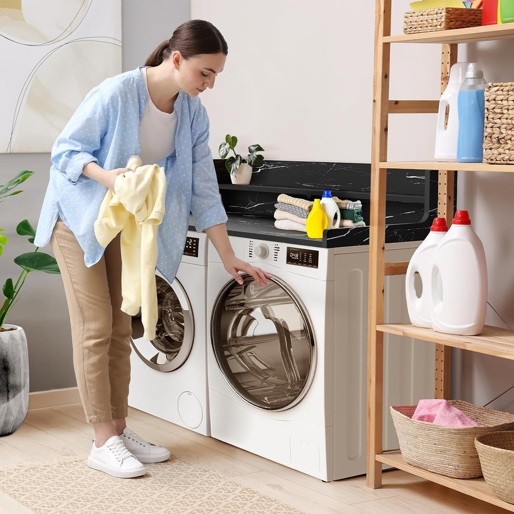 Washer Dryer Countertop, 54" x 27.55" 2-Tier Washer Dryer Topper wi...