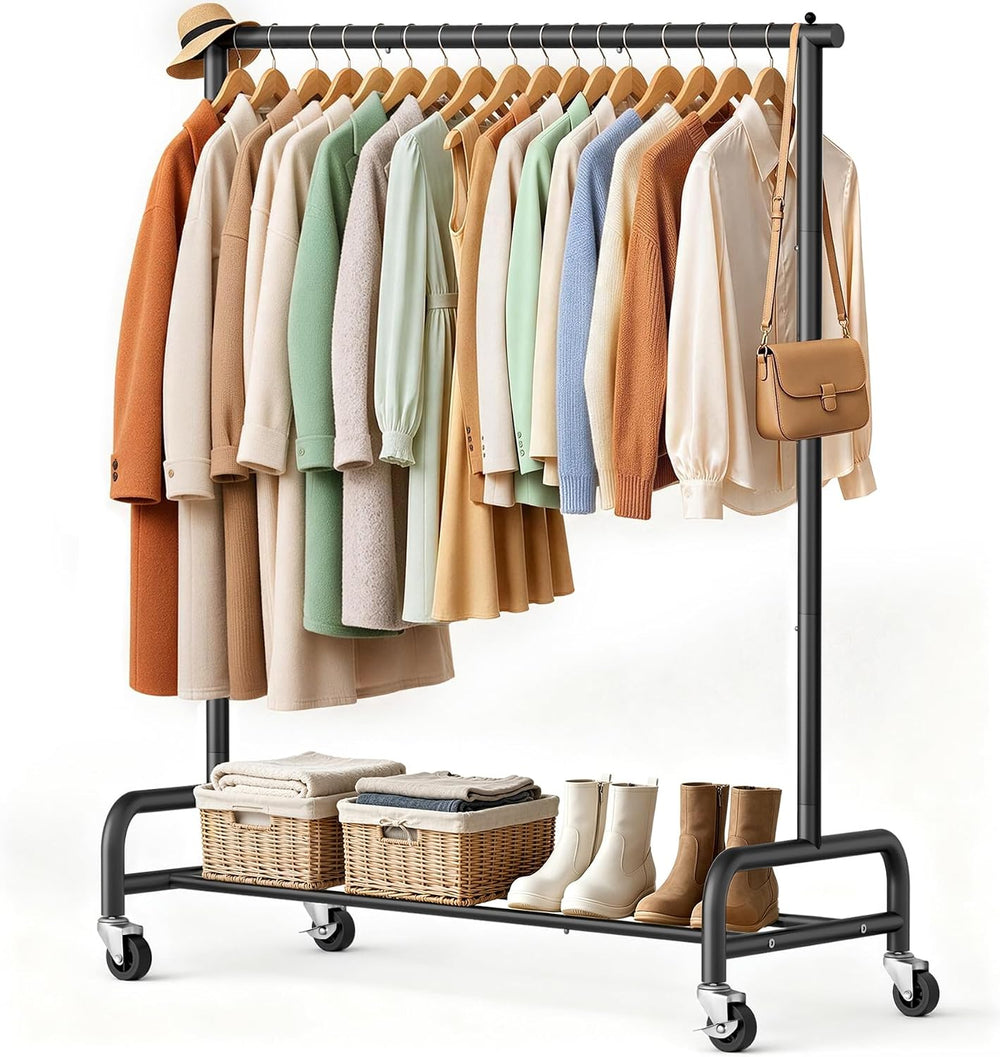 SLEEPING LAMB Heavy Duty Clothing Racks for Hanging Clothes Rack, 43" Wi...