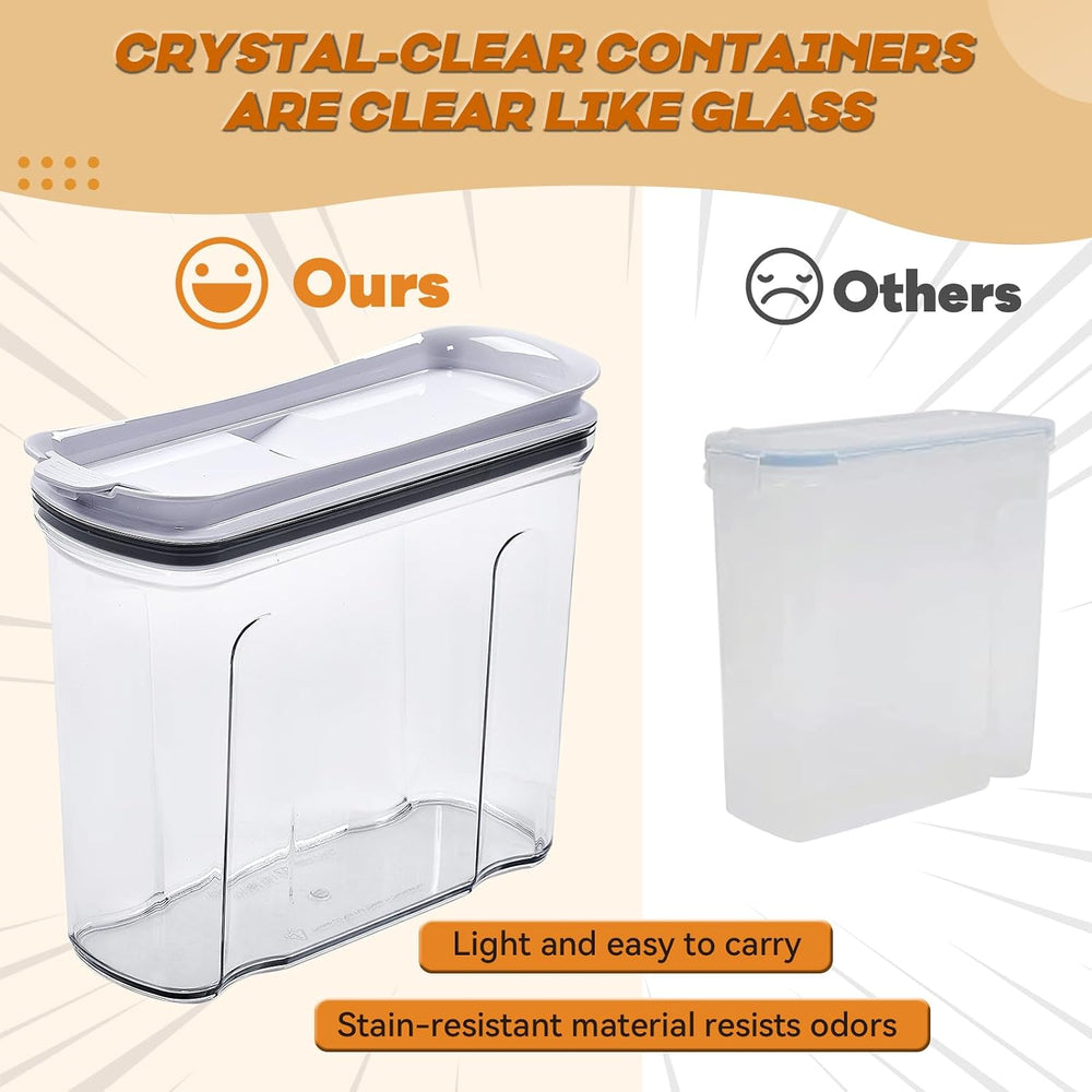 Cereal Containers Storage Set, Airtight Food Storage Container with Lid 4L/13...