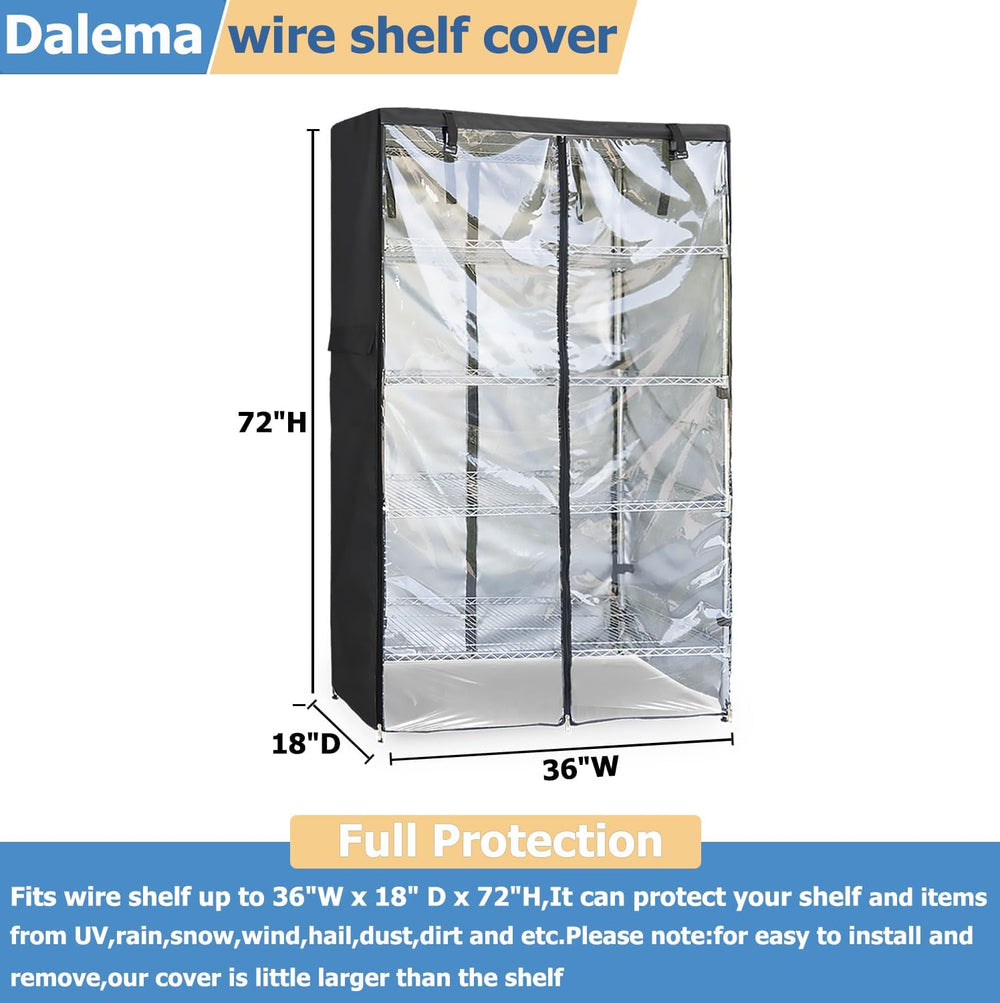 Waterproof Shelf Cover,Outdoor 600D Heavy Duty Dustproof Storage Shelves Cove...