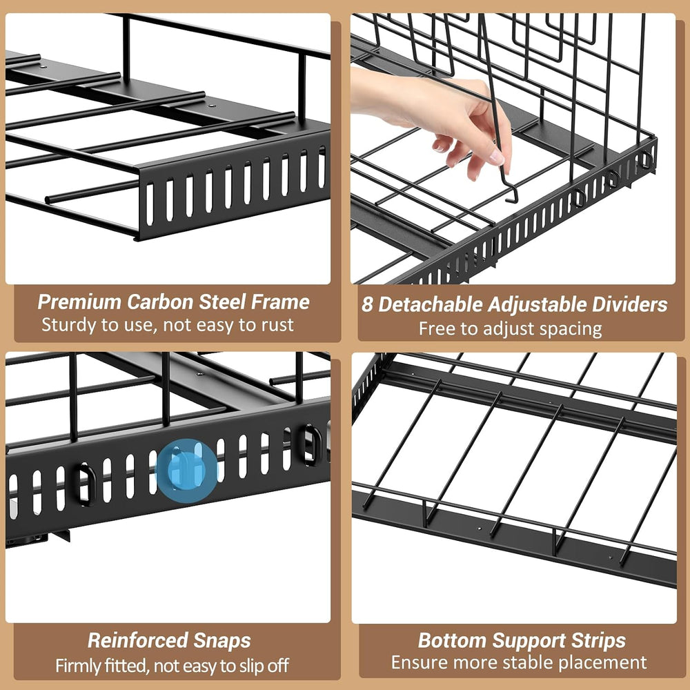 Housolution Pull Out Baking Tray and Cookie Sheet Cutting Board Organizer
