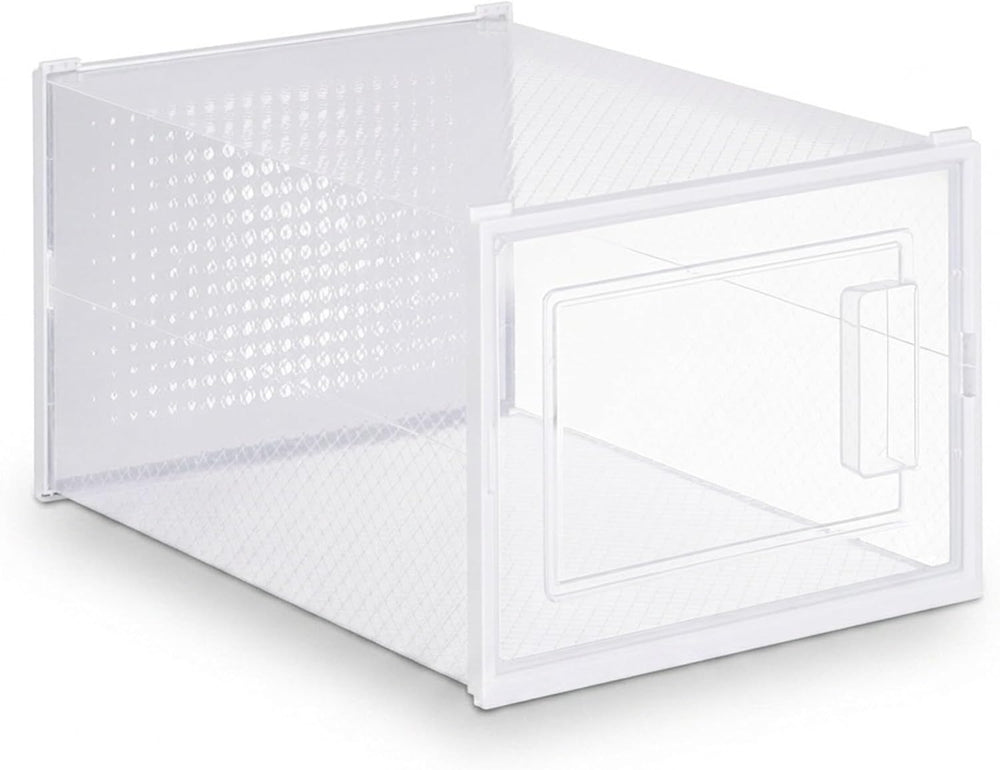 Relaxdays Shoe Boxes 12 Pack, 19.5 x 25 x 35 cm