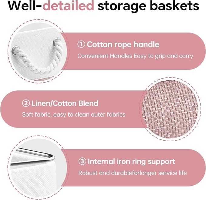 13x13 Inch Cube Storage Bins
