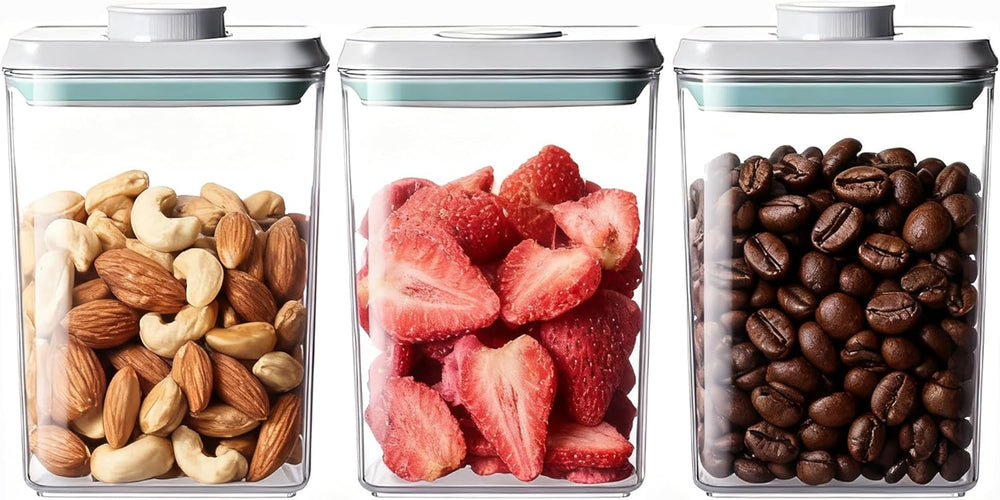 Pop Food Storage Containers Set Airtight Food Storage Containers with Pop Lid...