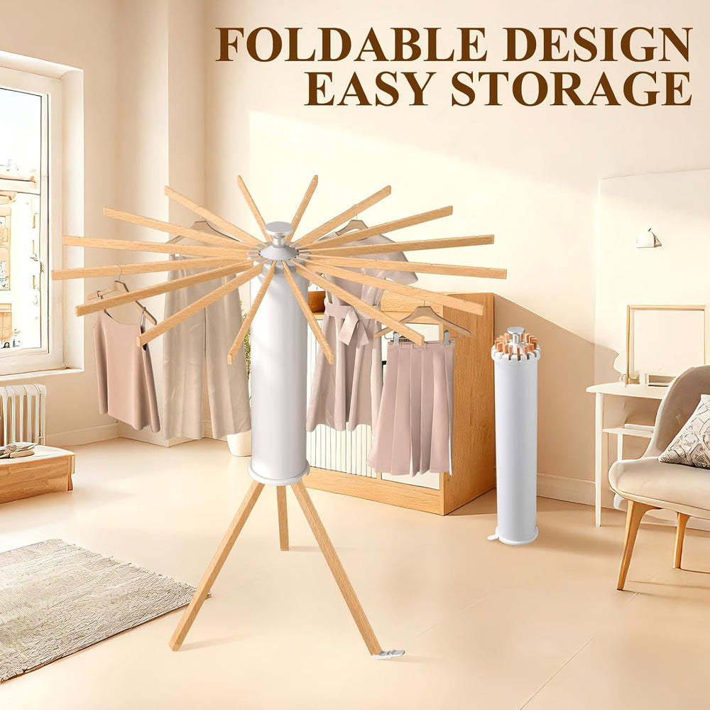 Foldable Clothes Drying Rack, Portable Garment Drying Rack for Indoor Outdoor...