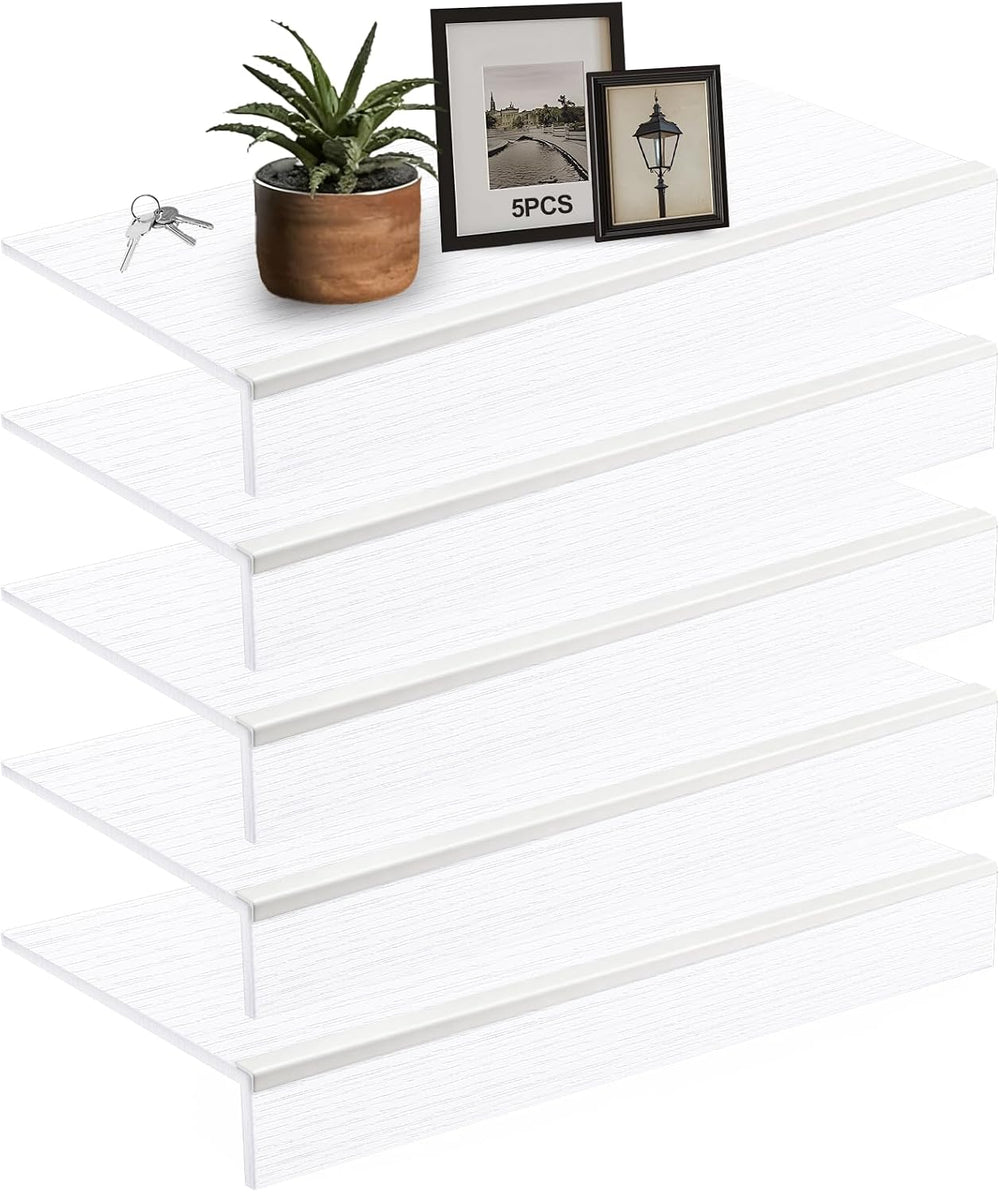 Wire Shelf Covers, 24" W X 16" D, 5 Pack, Wood Covers for Wire Shelves