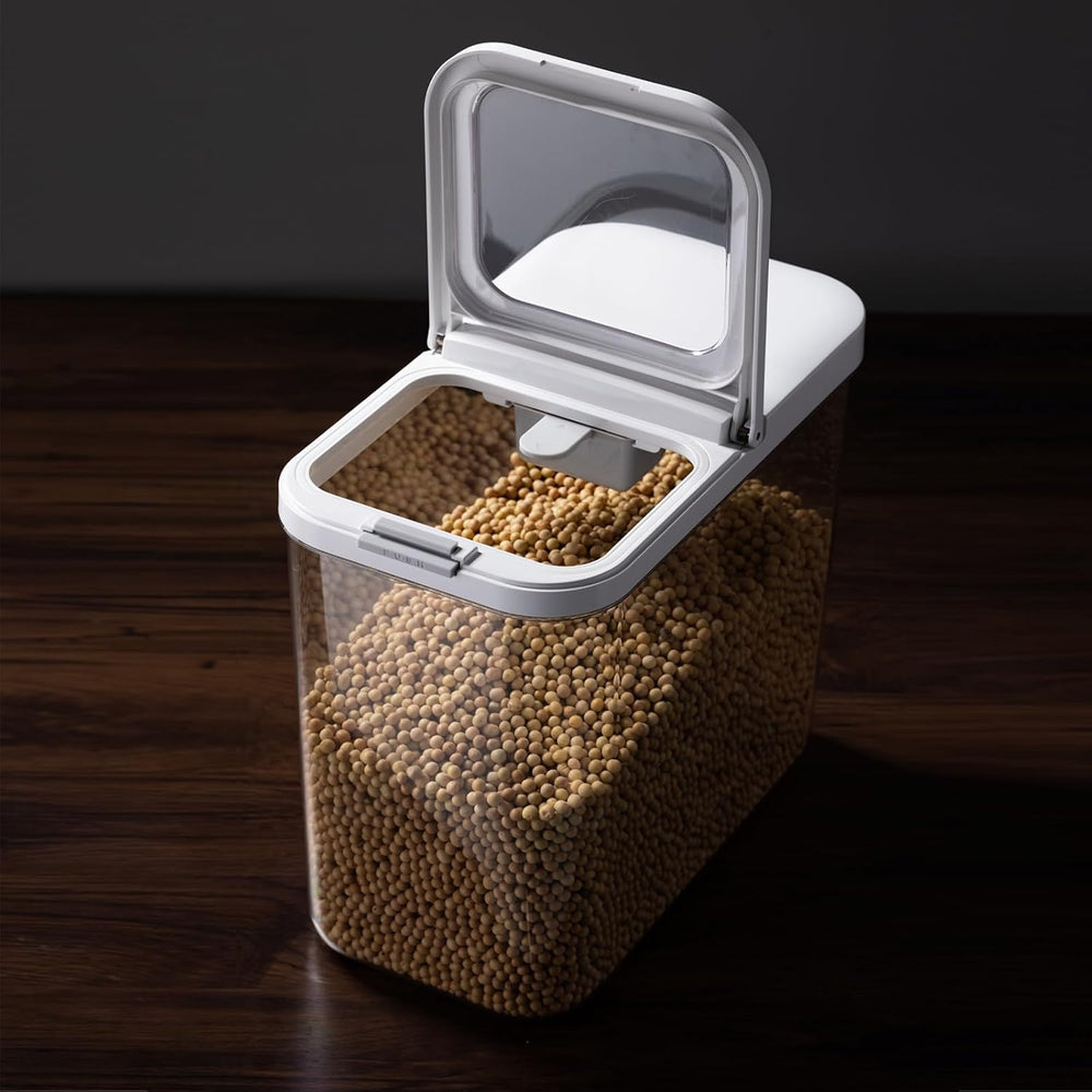 LivLab Mker 20-25 lbs Rice Dispenser with measuring spoon - Rice Container
