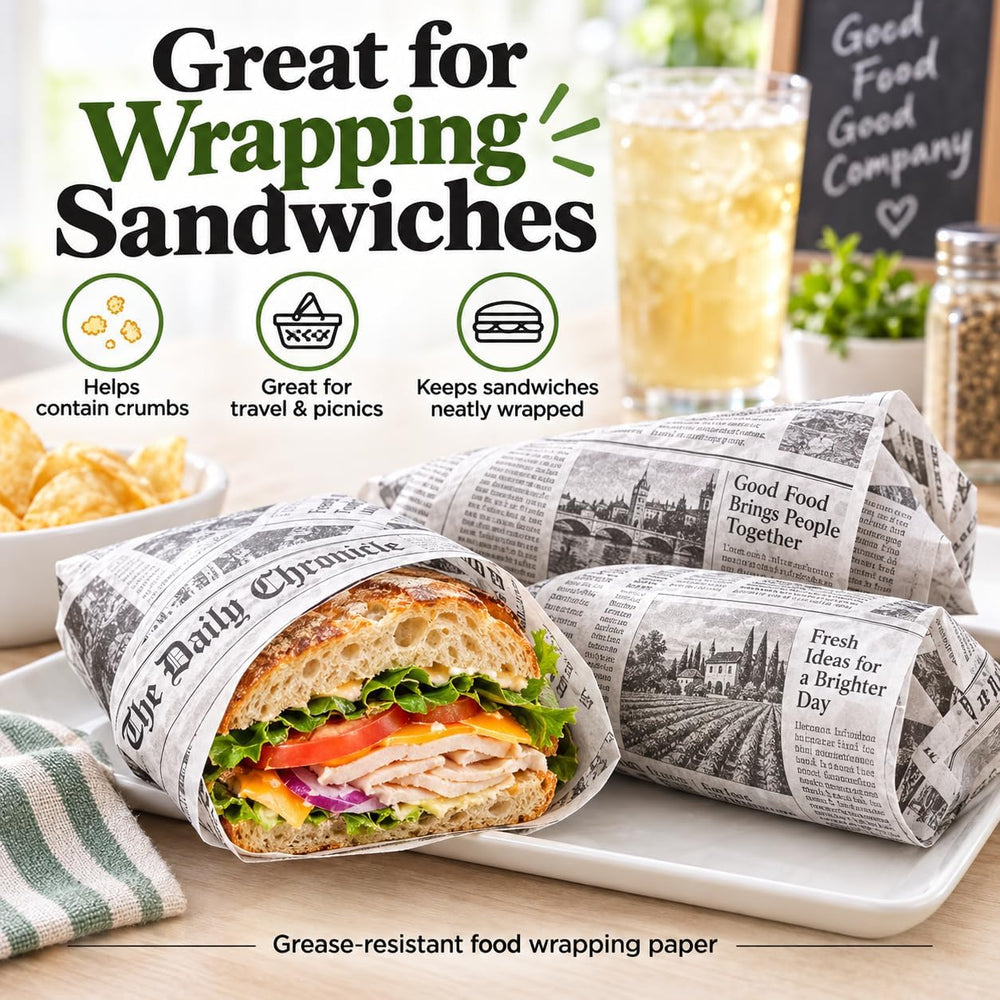Oasis Supply, Deli Paper Sheets Sandwich Wrap Paper - Food Wrapping Grease Re...