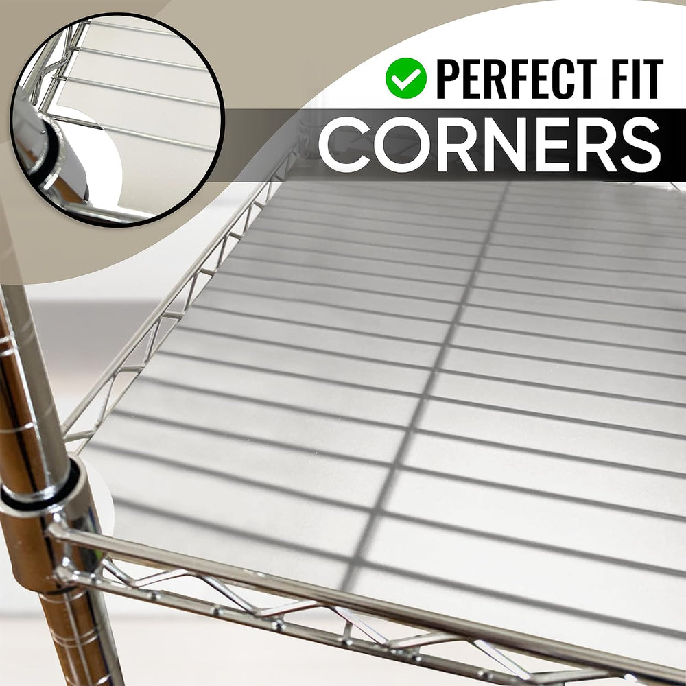 DUALSO Wire Shelf Liner Wire Rack Shelf Mat - Thick Wire Shelf Cover - Waterp...