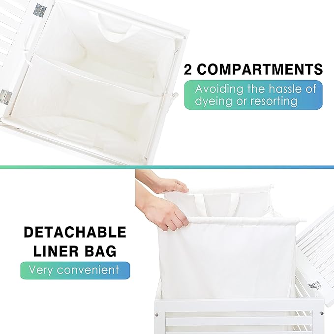 SMIBUY Double Laundry Hamper