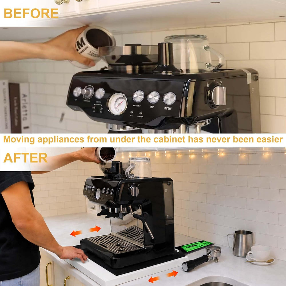 MinBoo Bamboo Appliance Slider,Sliding Tray for Coffee Maker, Kitchen Counter...