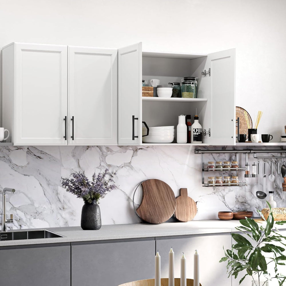 FIMELLO Wall Cabinet, Medicine Cabinet, Wall Amount Cabinet for Bathroom Laun...
