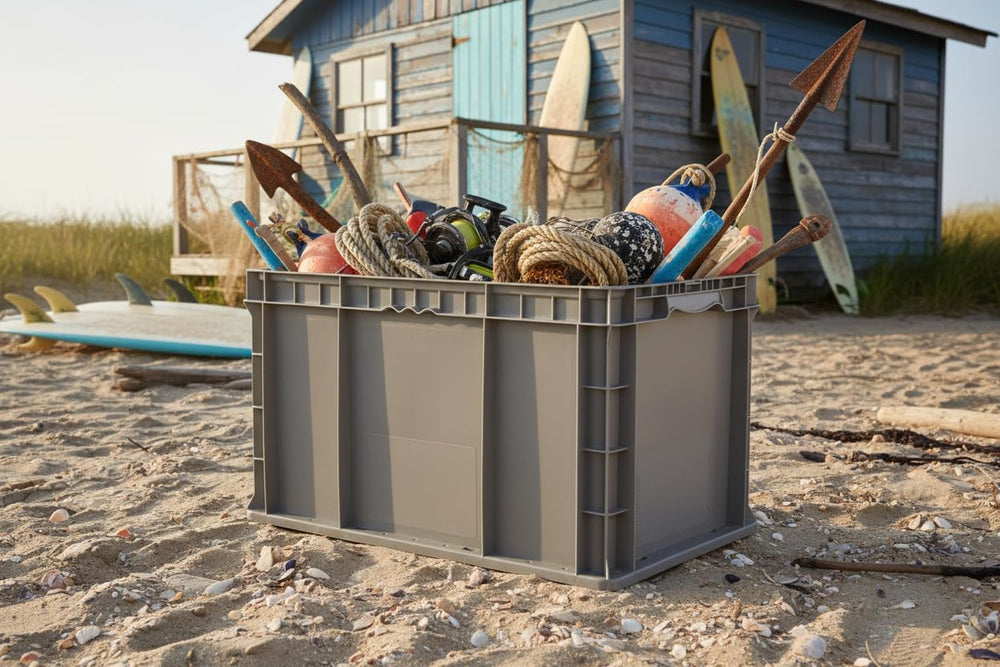 Hudson Exchange 24 x 15 x 14.5" (2 Pack) Straight Wall Handled Storage C...