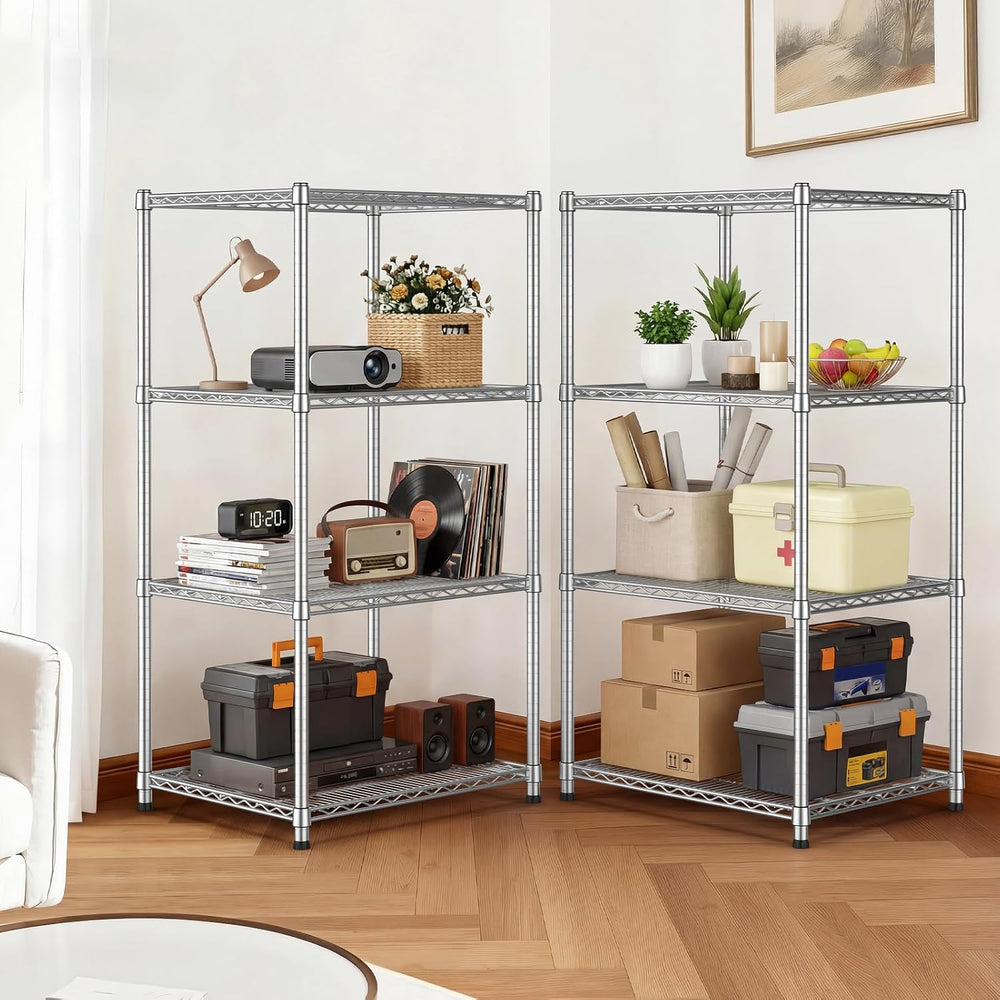 21"Depth Metal Wire Shelving Heavy Duty Storage Shelves Adjustable Garag...