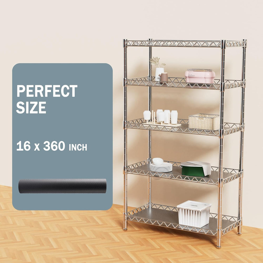 Wire Shelf Liner: 16" W x 360" L Shelf Liners for Wire Shelving 1.2...