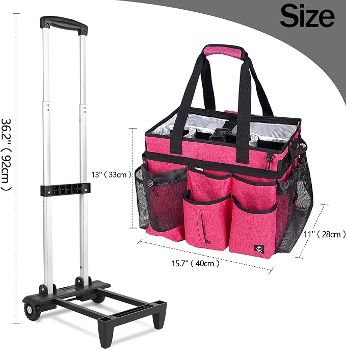 Extra Large Rolling Cleaning Caddy Bag