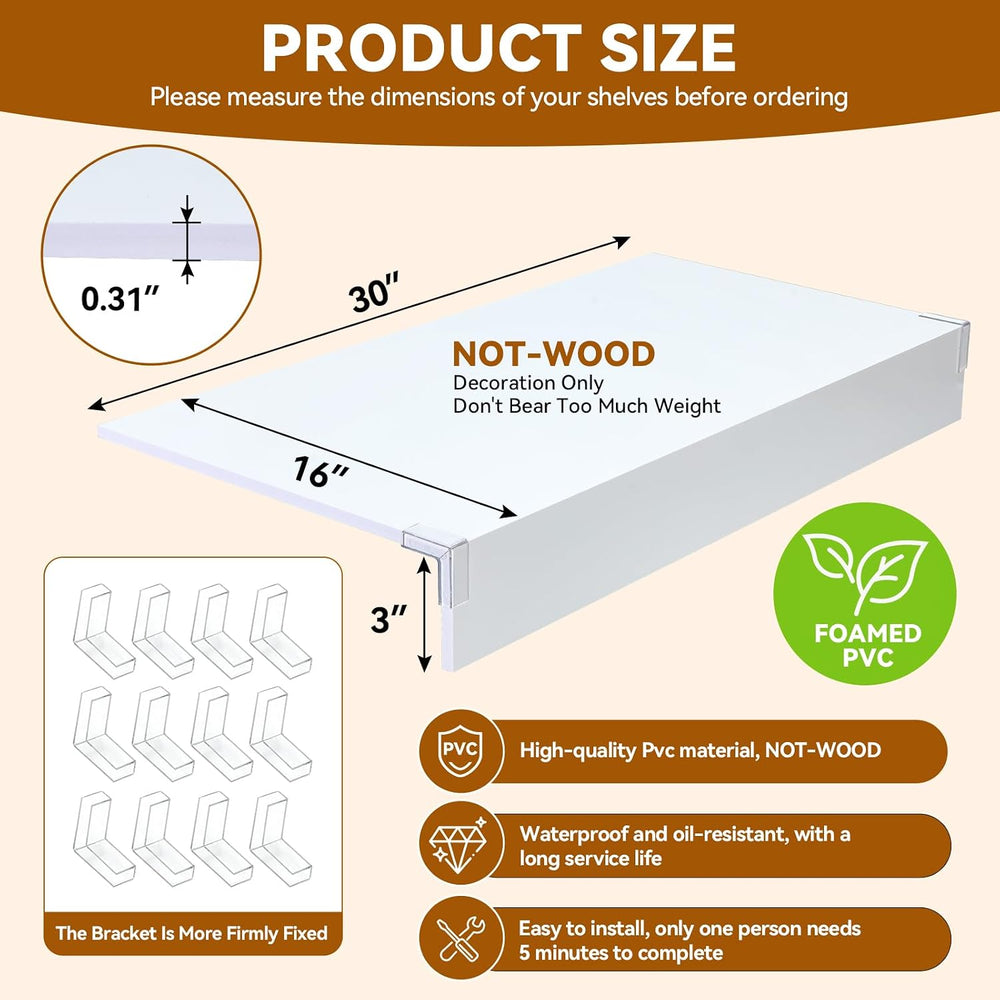 Wire Shelf Cover 30 * 16, 5 PCS Wire Rack Covers for Shelves