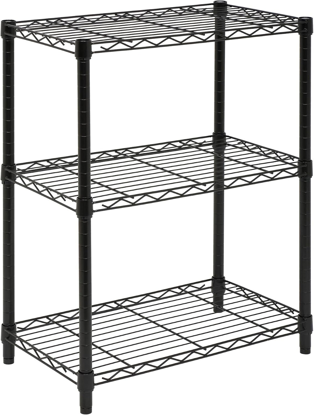 Honey-Can-Do 3-Tier Shelving Storage Rack Organizer, 250 lb Shelf Capacity