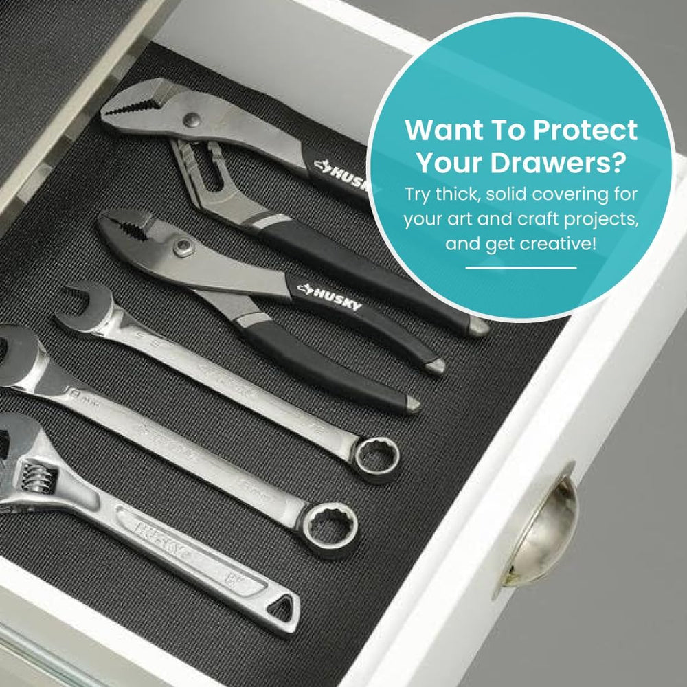 Con-Tact Brand Grip Premium Solid Shelf Liner, Thick and Non-Adhesive Drawer ...