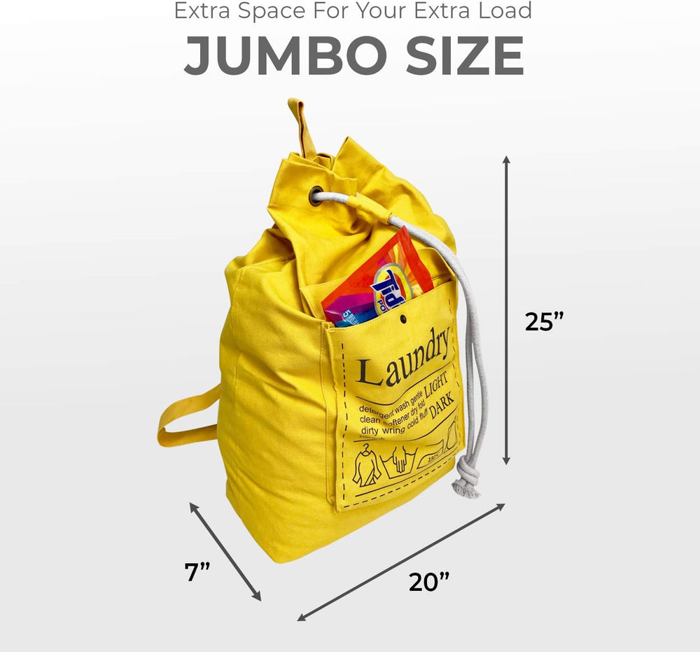 Teeo - Laundry Bag - Dorm Room Essentials - Travel Laundry Bags - College Ess...