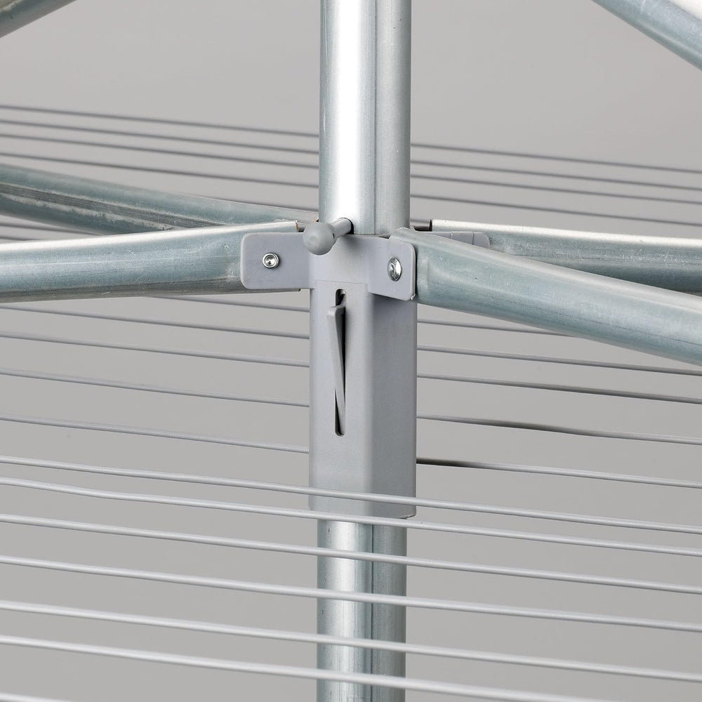Household Essentials 17130-1 Rotary Outdoor Umbrella Drying Rack | Aluminum |...