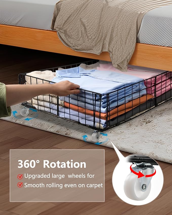 4 Pack Larger Under Bed Storage