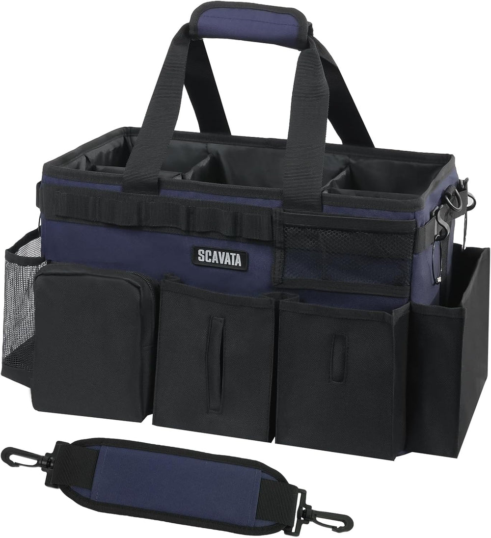 SCAVATA Wearable Cleaning Caddy Bag, Cleaning Caddy Supplies Organizer with H...