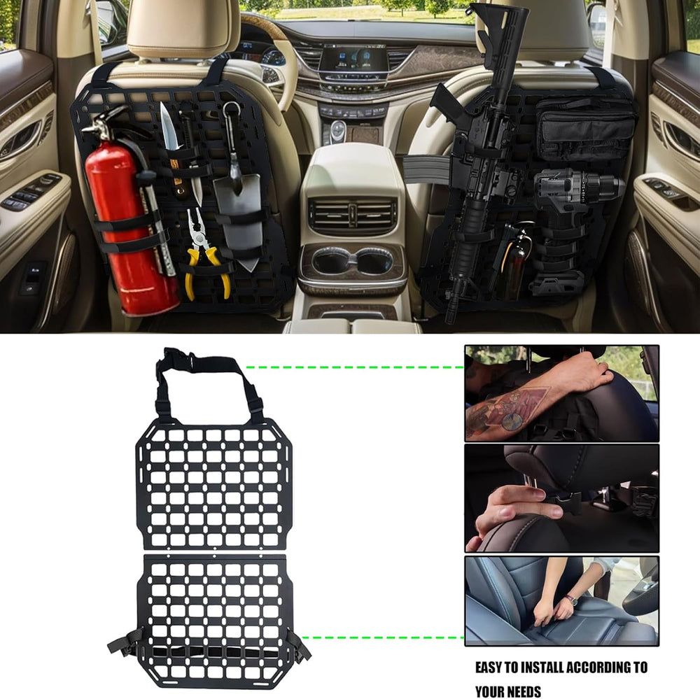 Molle Panel Alloy Metal Rigid Truck organizer Universal For truck Ford Jeep R...