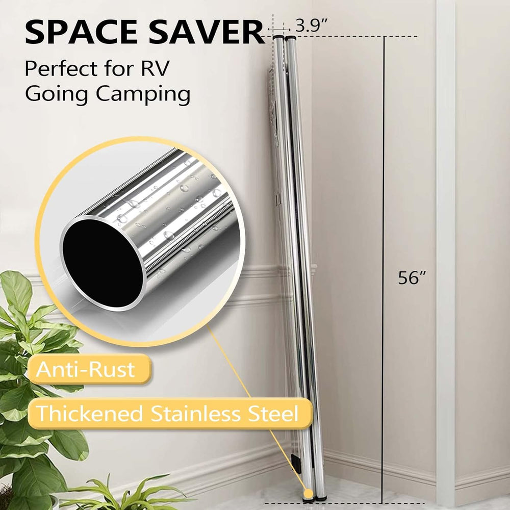 URYAN 79 Inches Stainless Steel Clothes Drying Rack, Heavy Duty Laundry Dryin...