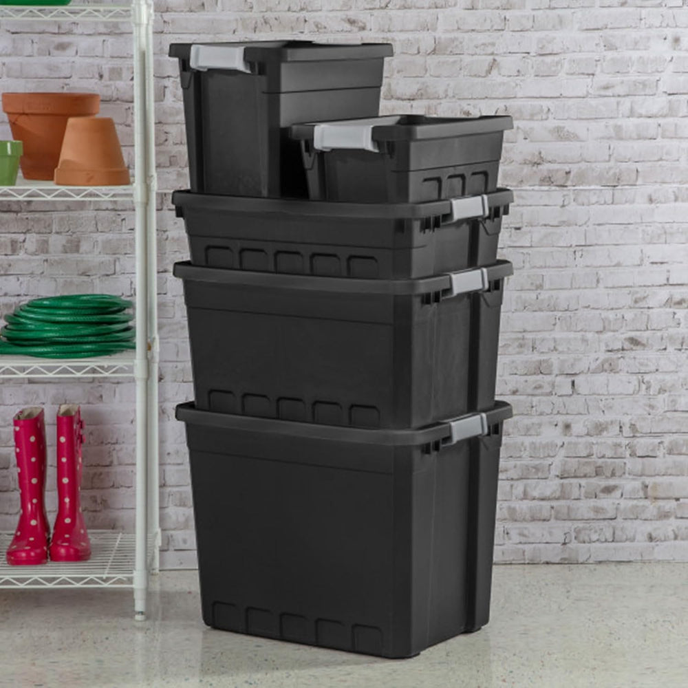 Sterilite 18-Pack Plastic Storage Bins with Lids, Stackable Containers, 7.5 G...