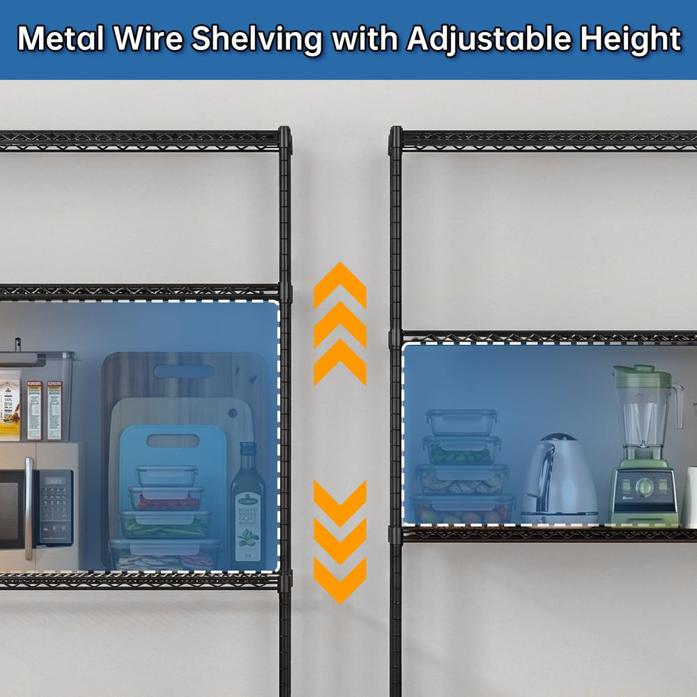 Heavy Duty Garage Shelving with Wheels: 55.5" W x 24" D x 81" ...