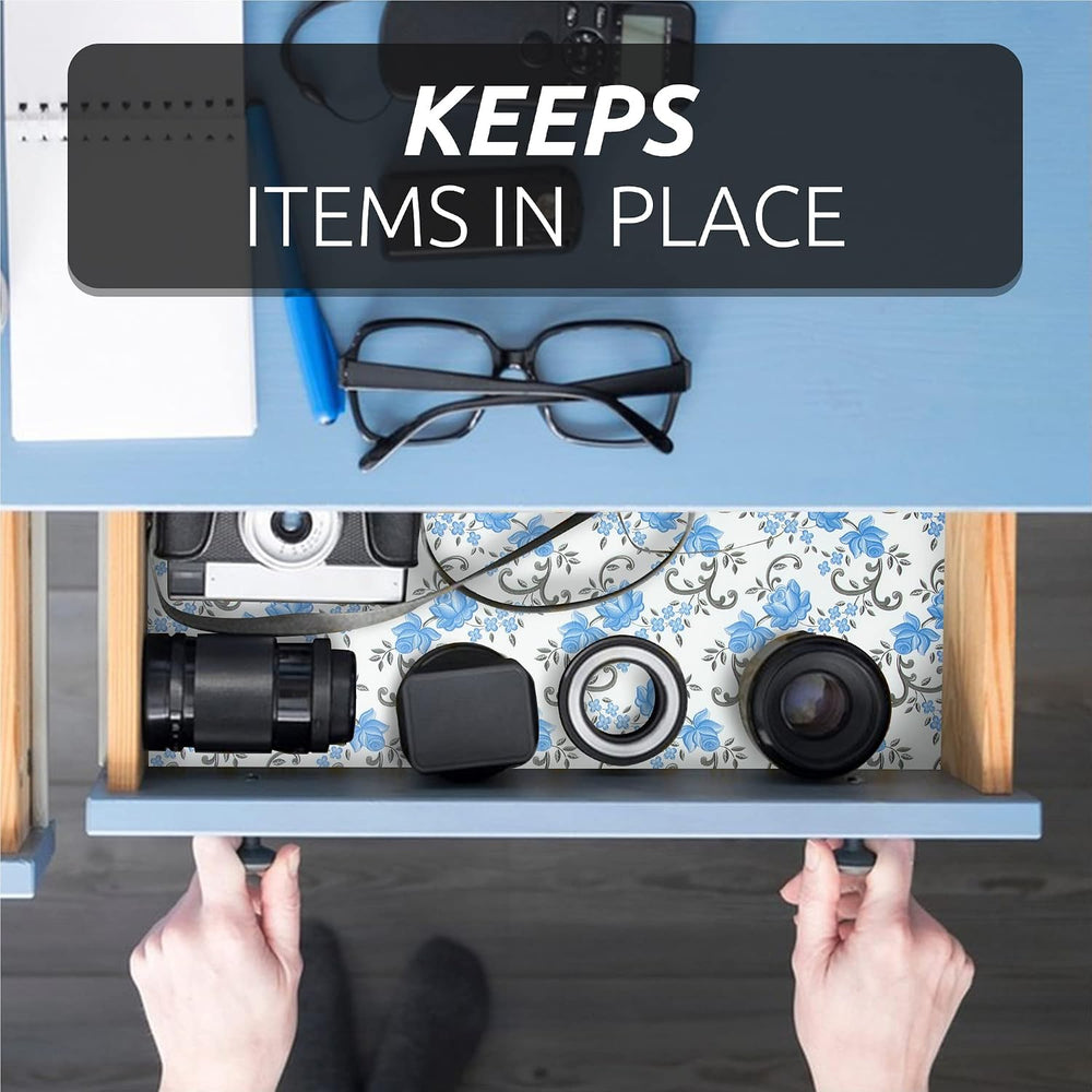FIFTY FEET 18X96 Inch Shelf Liner for Kitchen Cabinets, PVC Drawer Liner for ...