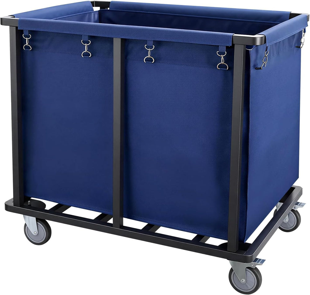 Commercial Laundry Cart with Wheels,600 LBS Rolling Laundry Cart