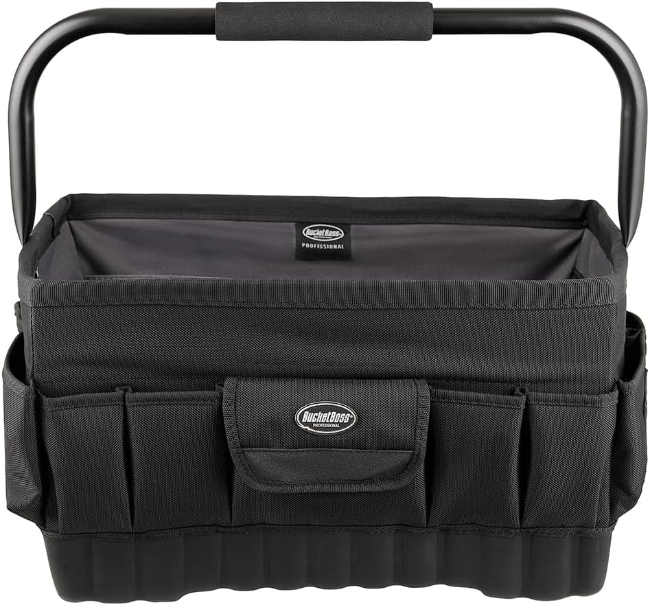 Bucket Boss - Pro Tool Tote 18, Tool Bags - Professional Series (74018), Blac...
