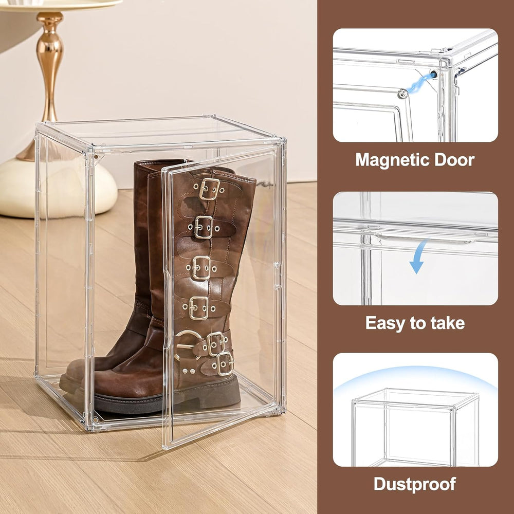 4 Pack XXX-Large Clear Display Case 17.7" x 13" x 13" Extra La...