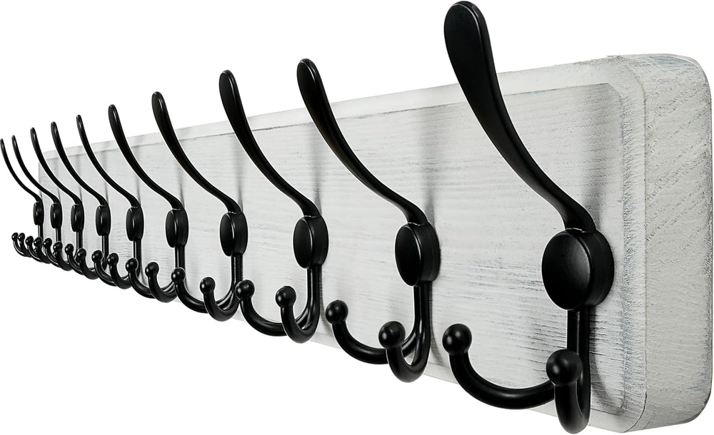 WEBI Coat Rack Wall Mount,38 9/16" Long,10 Hooks,Large Coat Hooks Wall M...
