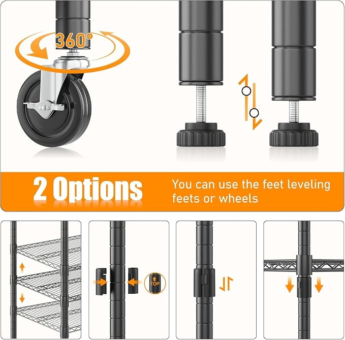 Himimi 5 Tier Wire Shelving