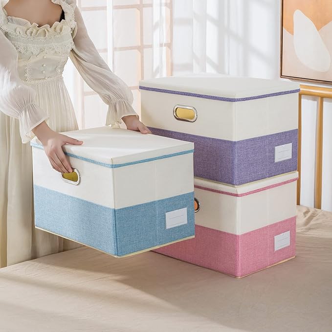 PRANDOM Large Collapsible Storage Bins