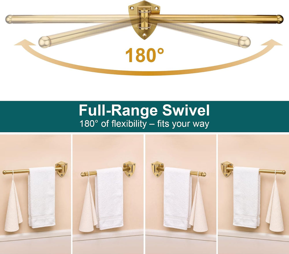 12" Wall Mounted Drying Rack, Foldable & Pull-Out Clothes Hanger, Br...