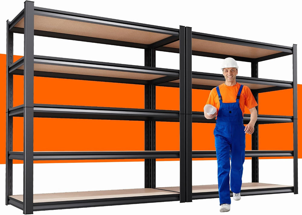 71.2''H Storage Shelves, 2500lbs Garage Shelving,Adjustable Heavy Dut...