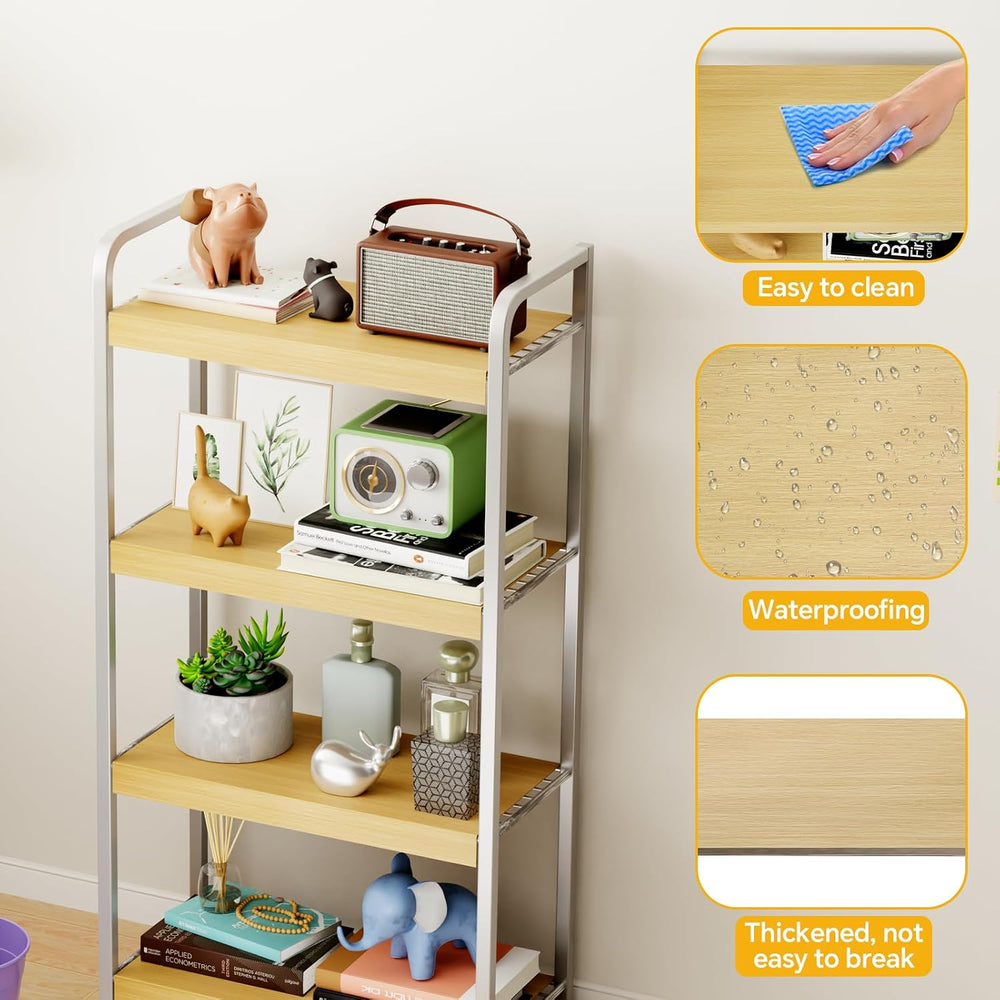 6 PCS Wire Rack Covers for Pantry Wood Grain, 30''W * 16''D(R...