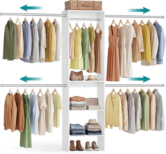 SONGMICS Closet System, Customizable Walk-In Closet Organizer System