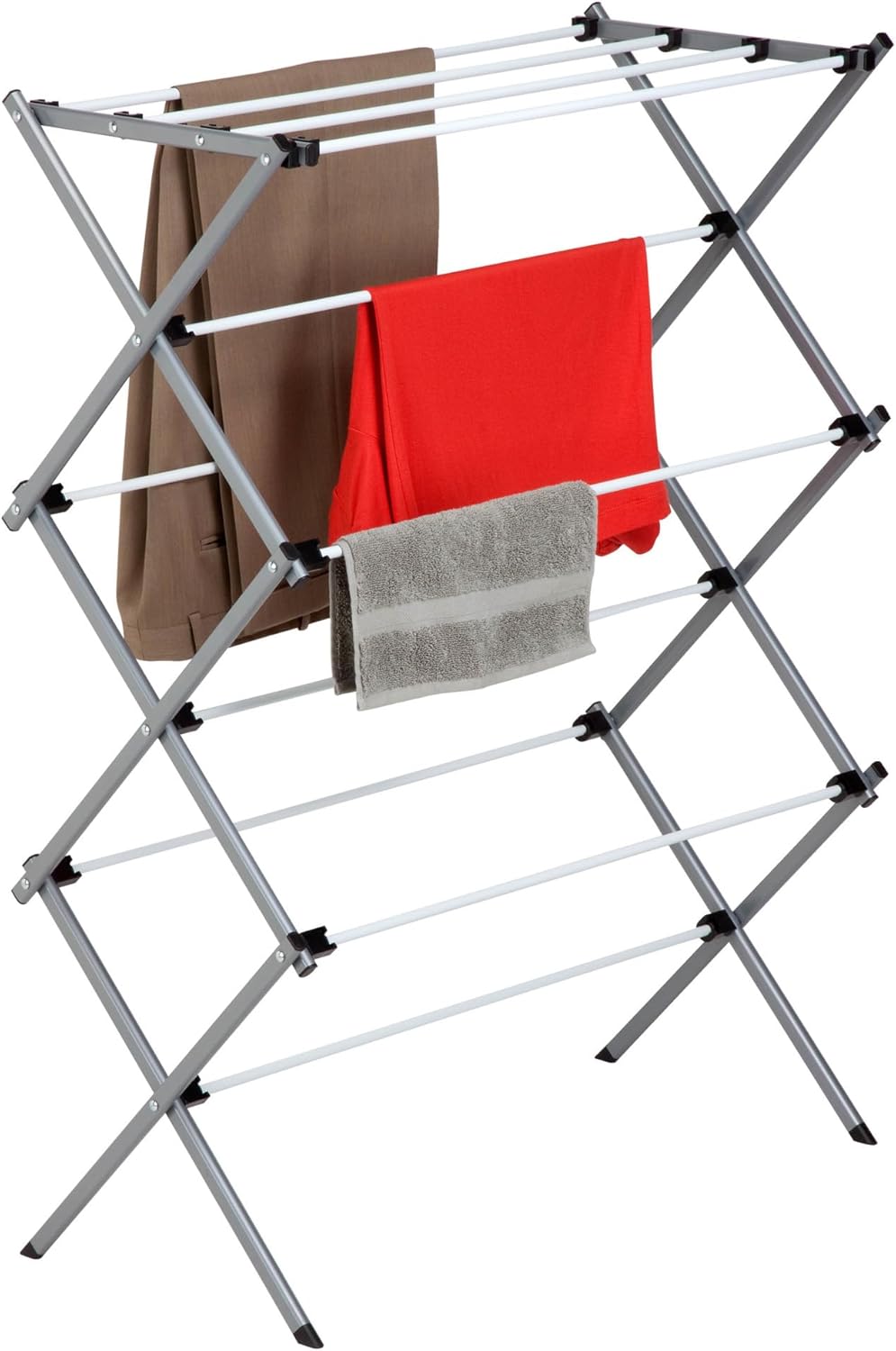 Honey-Can-Do Deluxe Metal Collapsible Clothes Drying Rack, 50 lbs, 29" x...