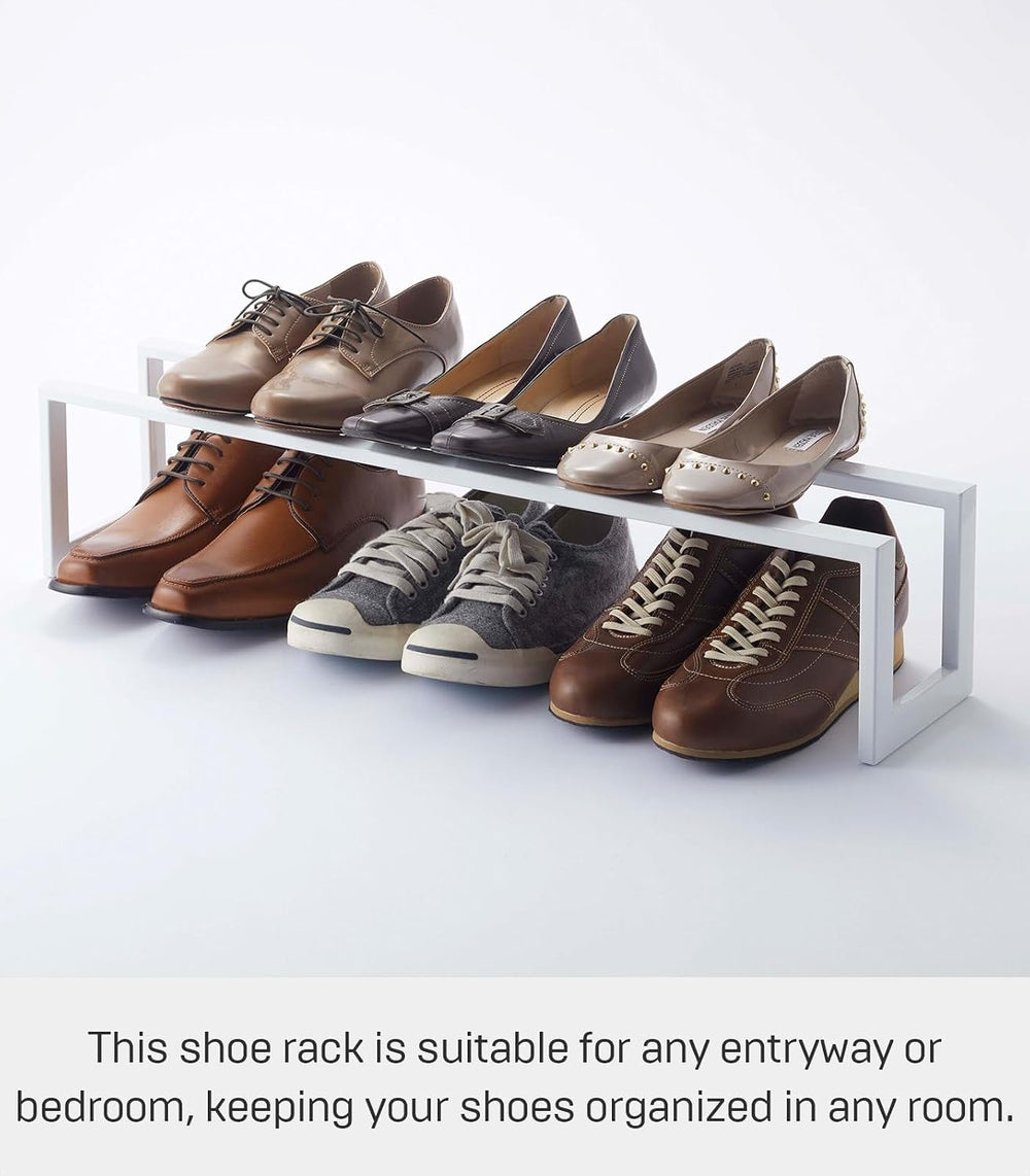 YAMAZAKI Home Line Expanding Shoe Rack, Metal, Adjustable - Single, 6" -...