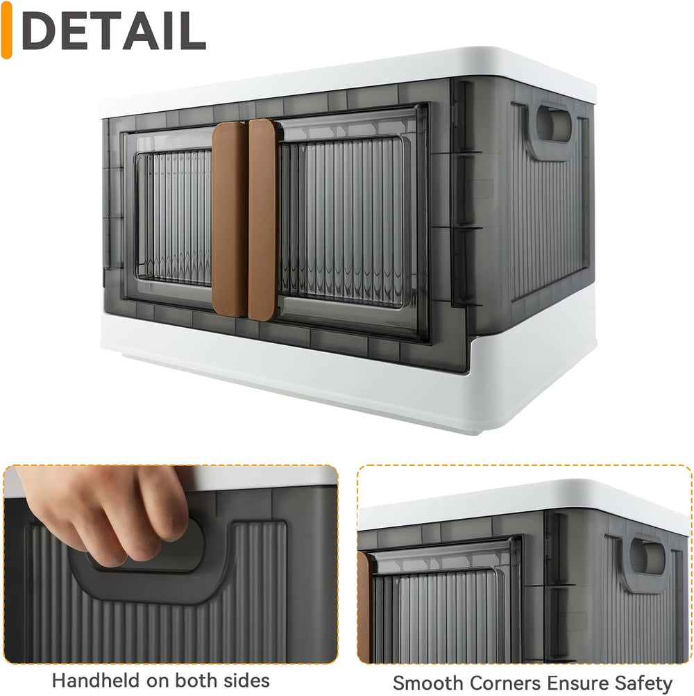 Storage Box, Plastic Cabinet, 8.4 Gallon (32L) Capacity (Each One), 4 Packs, ...