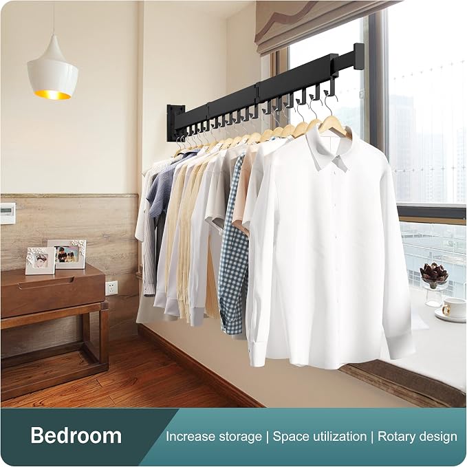 Clothes Drying Rack Wall Mounted, Drying Rack Clothing, Laundry Drying Rack